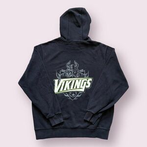 Sport Tek Vikings Pullover Hoodie - Black/Green